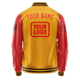 Custom Yellow Orange Red Jacket JA191912191717121217