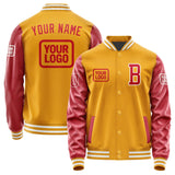 Custom Yellow Red Jacket JA191914191818141418