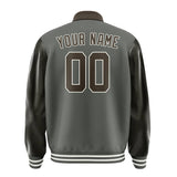 Custom Dark Grey Brown Jacket