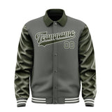 Custom Dark Grey Olive Jacket