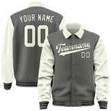 Custom Dark Grey Cream Jacket