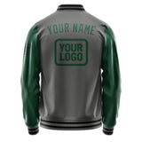 Custom Dark Grey Green Jacket JA202005201717050517