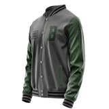 Custom Dark Grey Dark Green Jacket JA202006201717060617