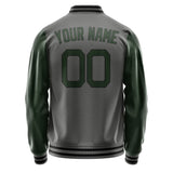 Custom Dark Grey Dark Green Jacket JA2020062017B21706