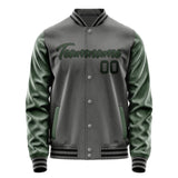 Custom Dark Grey Dark Green Jacket JA2020062017B21706