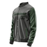 Custom Dark Grey Dark Green Jacket JA2020062017B21706