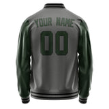 Custom Dark Grey Dark Green Jacket JA2020062017B31706