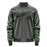 Custom Dark Grey Dark Green Jacket JA2020062017B31706