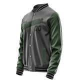 Custom Dark Grey Dark Green Jacket JA2020062017B31706