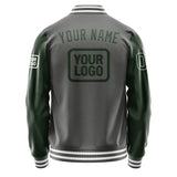 Custom Dark Grey Dark Green Jacket JA202006201818060618