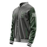 Custom Dark Grey Dark Green Jacket JA202006201818060618