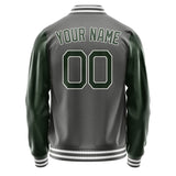 Custom Dark Grey Dark Green Jacket JA2020062018B21806