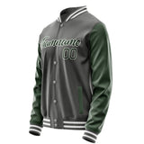 Custom Dark Grey Dark Green Jacket JA2020062018B21806