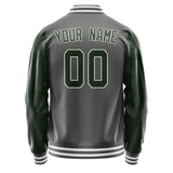 Custom Dark Grey Dark Green Jacket JA2020062018B31806