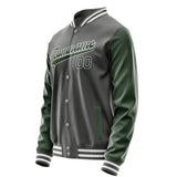 Custom Dark Grey Dark Green Jacket JA2020062018B31806