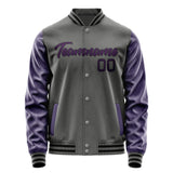 Custom Dark Grey Purple Jacket JA2020072017B21707