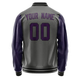 Custom Dark Grey Purple Jacket JA2020072017B31707