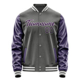 Custom Dark Grey Purple Jacket JA2020072018B21807