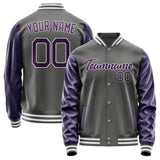 Custom Dark Grey Purple Jacket