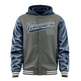 Custom Dark Grey Blue Jacket