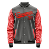 Custom Dark Grey Orange Red Jacket JA2020122017B31712