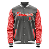 Custom Dark Grey Orange Red Jacket JA2020122018B21812