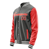 Custom Dark Grey Orange Red Jacket JA2020122018B21812