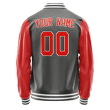 Custom Dark Grey Orange Red Jacket JA2020122018B31812