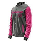 Custom Dark Grey Pink Jacket JA2020132017B21713