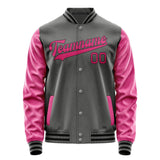 Custom Dark Grey Pink Jacket JA2020132017B31713