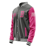 Custom Dark Grey Pink Jacket JA202013201818131318