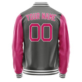 Custom Dark Grey Pink Jacket JA2020132018B21813