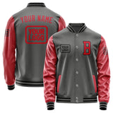 Custom Dark Grey Red Jacket