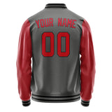 Custom Dark Grey Red Jacket JA2020142017B31714