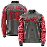 Custom Dark Grey Red Jacket