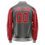 Custom Dark Grey Red Jacket JA2020142018B31814