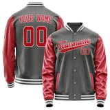 Custom Dark Grey Red Jacket