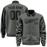 Custom Dark Grey Black Jacket