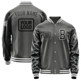 Custom Dark Grey Black Jacket