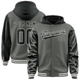 Custom Dark Grey Black Jacket