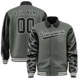 Custom Dark Grey Black Jacket