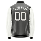 Custom Dark Grey White Jacket JA2020182017B21718