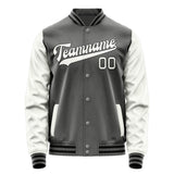 Custom Dark Grey White Jacket JA2020182017B31718