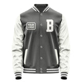 Custom Dark Grey White Jacket JA202018201818181818