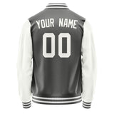 Custom Dark Grey White Jacket JA2020182018B31818