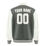 Custom Dark Grey White Jacket