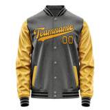 Custom Dark Grey Yellow Jacket JA2020192017B31719