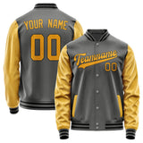 Custom Dark Grey Yellow Jacket