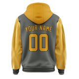 Custom Dark Grey Yellow Jacket