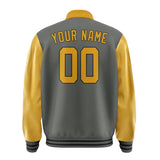 Custom Dark Grey Yellow Jacket